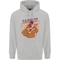 A Chicken Raised on Country Music Mens 80% Cotton Hoodie Sports Grey