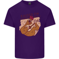 A Chicken Raised on Country Music Mens Cotton T-Shirt Tee Top Purple