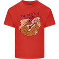 A Chicken Raised on Country Music Mens Cotton T-Shirt Tee Top Red