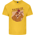 A Chicken Raised on Country Music Mens Cotton T-Shirt Tee Top Yellow