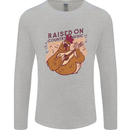 A Chicken Raised on Country Music Mens Long Sleeve T-Shirt Sports Grey