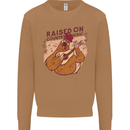 A Chicken Raised on Country Music Mens Sweatshirt Jumper Caramel Latte