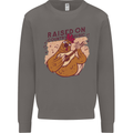 A Chicken Raised on Country Music Mens Sweatshirt Jumper Charcoal