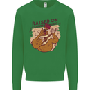 A Chicken Raised on Country Music Mens Sweatshirt Jumper Irish Green