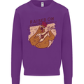 A Chicken Raised on Country Music Mens Sweatshirt Jumper Purple