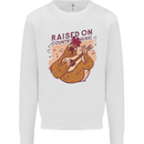 A Chicken Raised on Country Music Mens Sweatshirt Jumper White