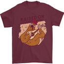 A Chicken Raised on Country Music Mens T-Shirt Cotton Gildan Maroon