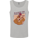 A Chicken Raised on Country Music Mens Vest Tank Top Sports Grey