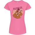 A Chicken Raised on Country Music Womens Petite Cut T-Shirt Azalea