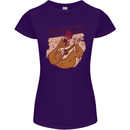 A Chicken Raised on Country Music Womens Petite Cut T-Shirt Purple