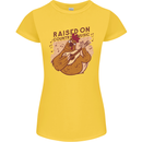A Chicken Raised on Country Music Womens Petite Cut T-Shirt Yellow