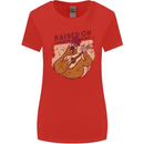 A Chicken Raised on Country Music Womens Wider Cut T-Shirt Red