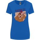 A Chicken Raised on Country Music Womens Wider Cut T-Shirt Royal Blue