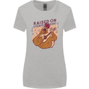 A Chicken Raised on Country Music Womens Wider Cut T-Shirt Sports Grey