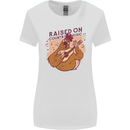 A Chicken Raised on Country Music Womens Wider Cut T-Shirt White