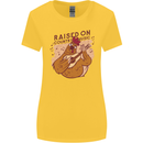 A Chicken Raised on Country Music Womens Wider Cut T-Shirt Yellow