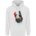 A Chicken Watercolour Childrens Kids Hoodie White