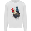 A Chicken Watercolour Kids Sweatshirt Jumper White