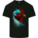 A Chicken Watercolour Mens Cotton T-Shirt Tee Top Black