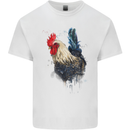 A Chicken Watercolour Mens Cotton T-Shirt Tee Top White