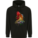 A Chicken Watercolour Mens Hoodie Black