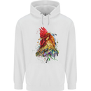 A Chicken Watercolour Mens Hoodie White