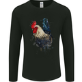 A Chicken Watercolour Mens Long Sleeve T-Shirt Black