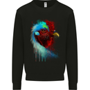 A Chicken Watercolour Mens Sweatshirt Jumper Black