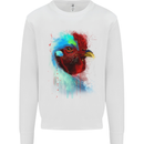 A Chicken Watercolour Mens Sweatshirt Jumper White