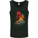 A Chicken Watercolour Mens Vest Tank Top Black