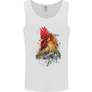 A Chicken Watercolour Mens Vest Tank Top White