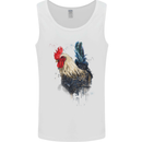 A Chicken Watercolour Mens Vest Tank Top White