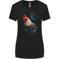 A Chicken Watercolour Womens Wider Cut T-Shirt Black