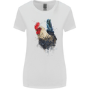 A Chicken Watercolour Womens Wider Cut T-Shirt White