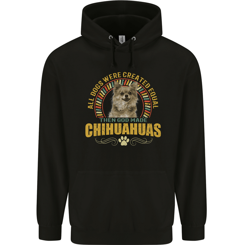 A Chihuahua Dog Childrens Kids Hoodie Black