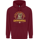 A Chihuahua Dog Childrens Kids Hoodie Maroon