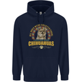 A Chihuahua Dog Childrens Kids Hoodie Navy Blue