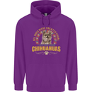 A Chihuahua Dog Childrens Kids Hoodie Purple