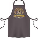 A Chihuahua Dog Cotton Apron 100% Organic Dark Grey