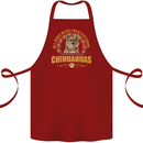 A Chihuahua Dog Cotton Apron 100% Organic Maroon