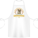 A Chihuahua Dog Cotton Apron 100% Organic White