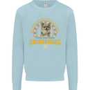 A Chihuahua Dog Kids Sweatshirt Jumper Light Blue