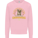 A Chihuahua Dog Kids Sweatshirt Jumper Light Pink