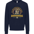 A Chihuahua Dog Kids Sweatshirt Jumper Navy Blue