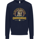 A Chihuahua Dog Kids Sweatshirt Jumper Navy Blue