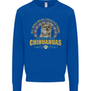 A Chihuahua Dog Kids Sweatshirt Jumper Royal Blue