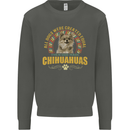 A Chihuahua Dog Kids Sweatshirt Jumper Storm Grey