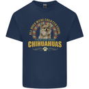 A Chihuahua Dog Kids T-Shirt Childrens Navy Blue