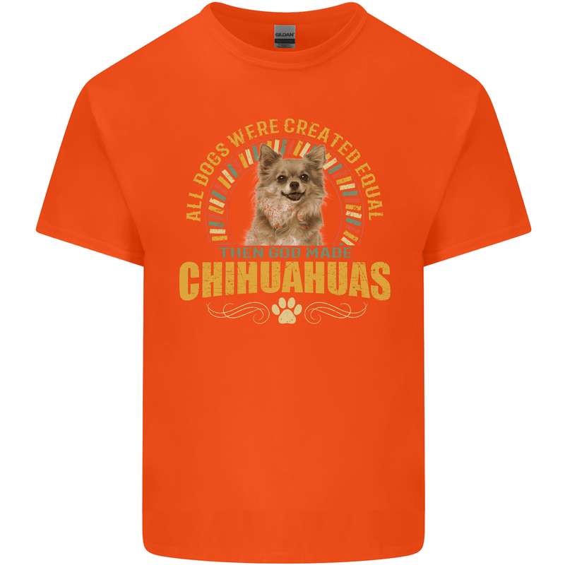 A Chihuahua Dog Kids T-Shirt Childrens Orange