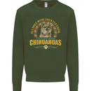A Chihuahua Dog Mens Sweatshirt Jumper Forest Green